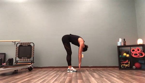 roll up exercise with a full extension
